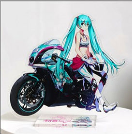 Acrylic Stand Miku Motorcyle