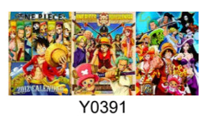 Poster One Piece Strawhat Crew 2012 Calendar