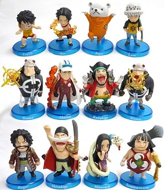 Bandai Mini Figure One Piece Collection Change the World Set of 12