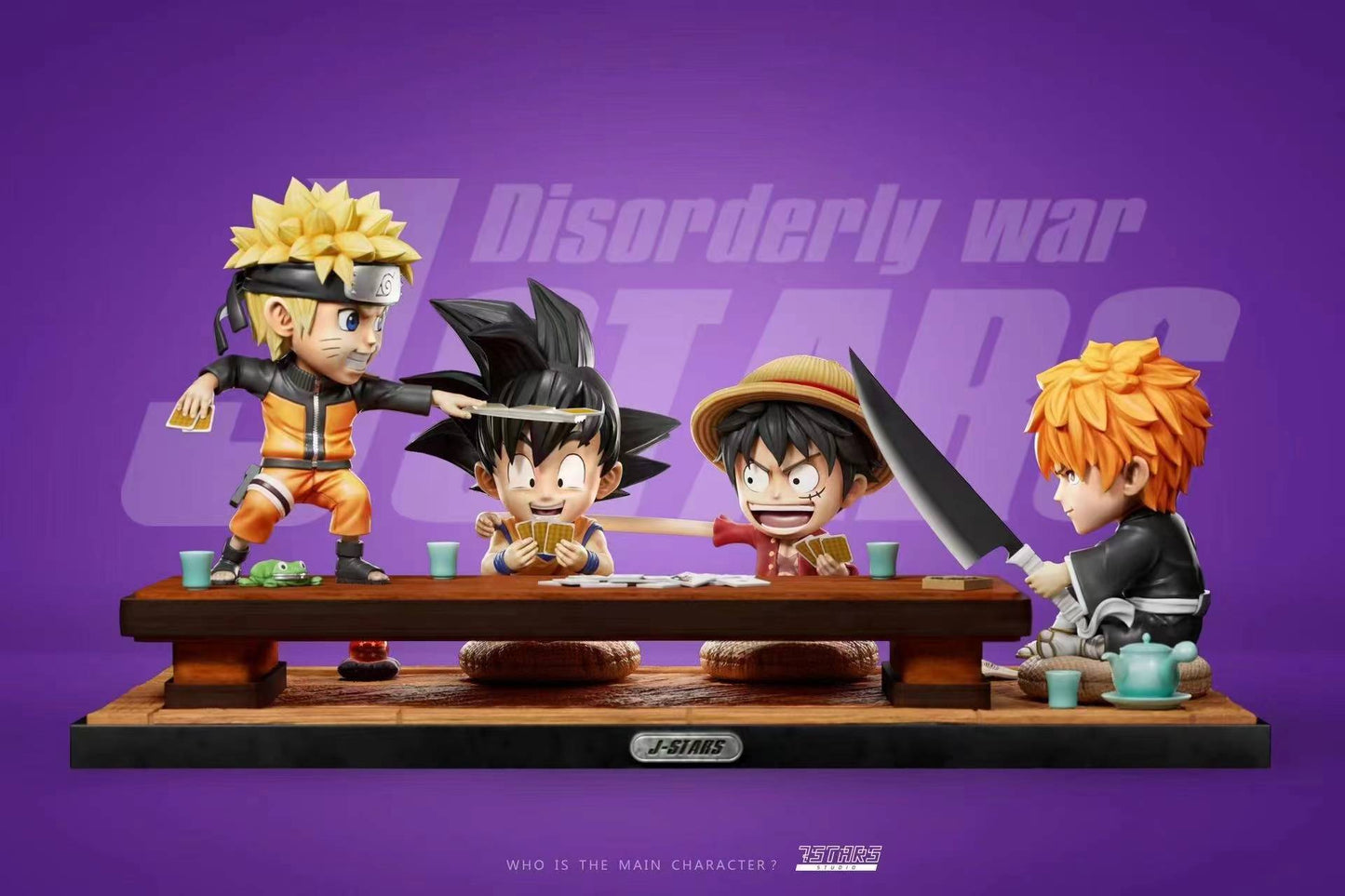 Resin: J Stars Studio Luffy, Naruto, Goku, Ichigo