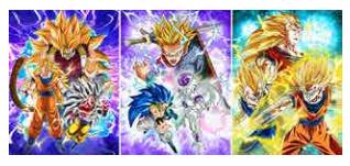 Poster DBZ Goku/Trunks/Frieza