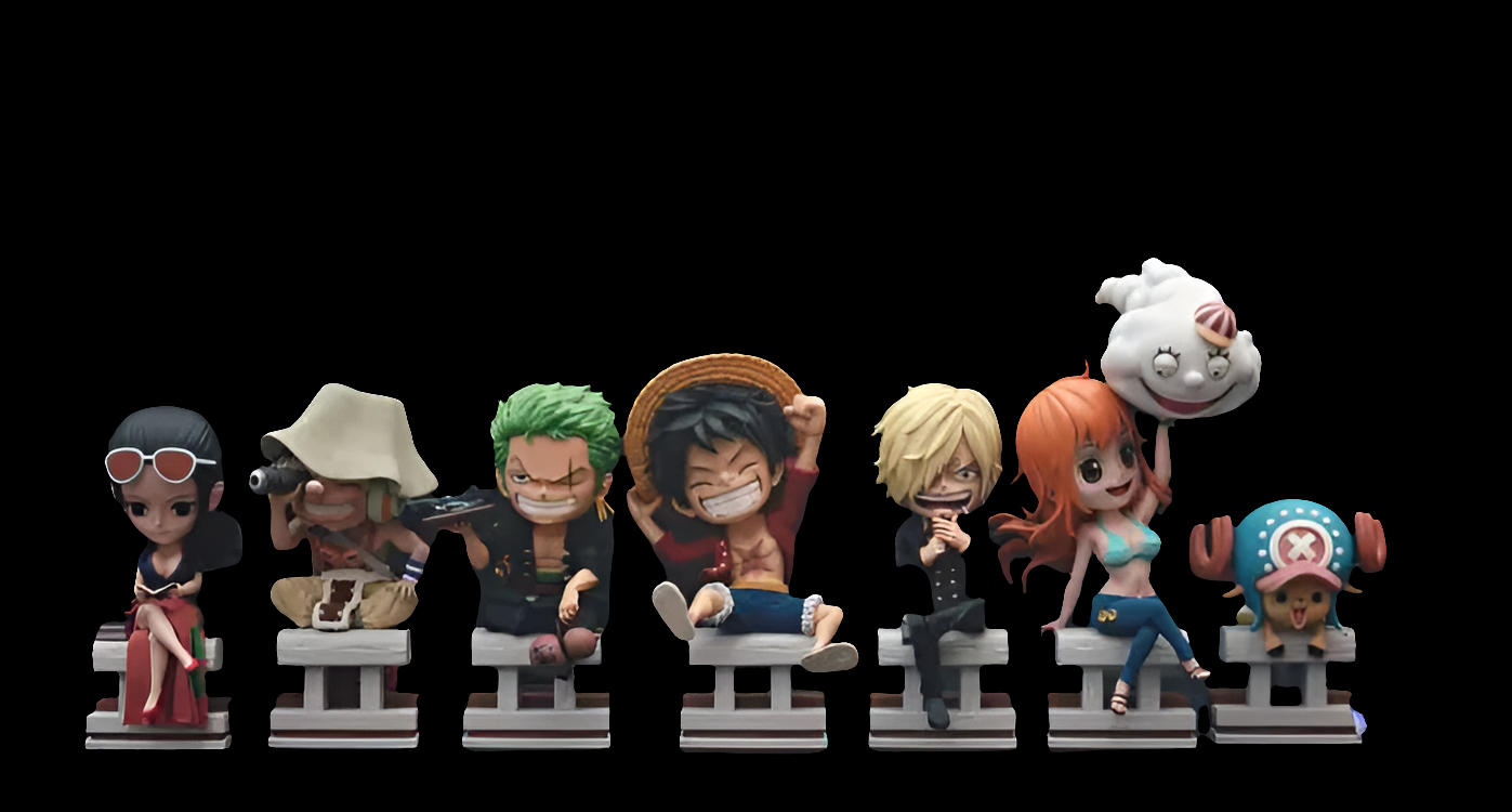 Resin: Showhand Studio One Piece Straw Hat Pirate Set