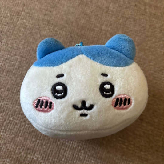 Chiikawa Plush Hachiware Head Keychain Plush