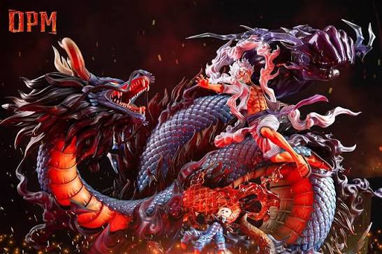 Resin: OPM Studio Luffy Gear 5 Nika VS Kaido Dragon Form