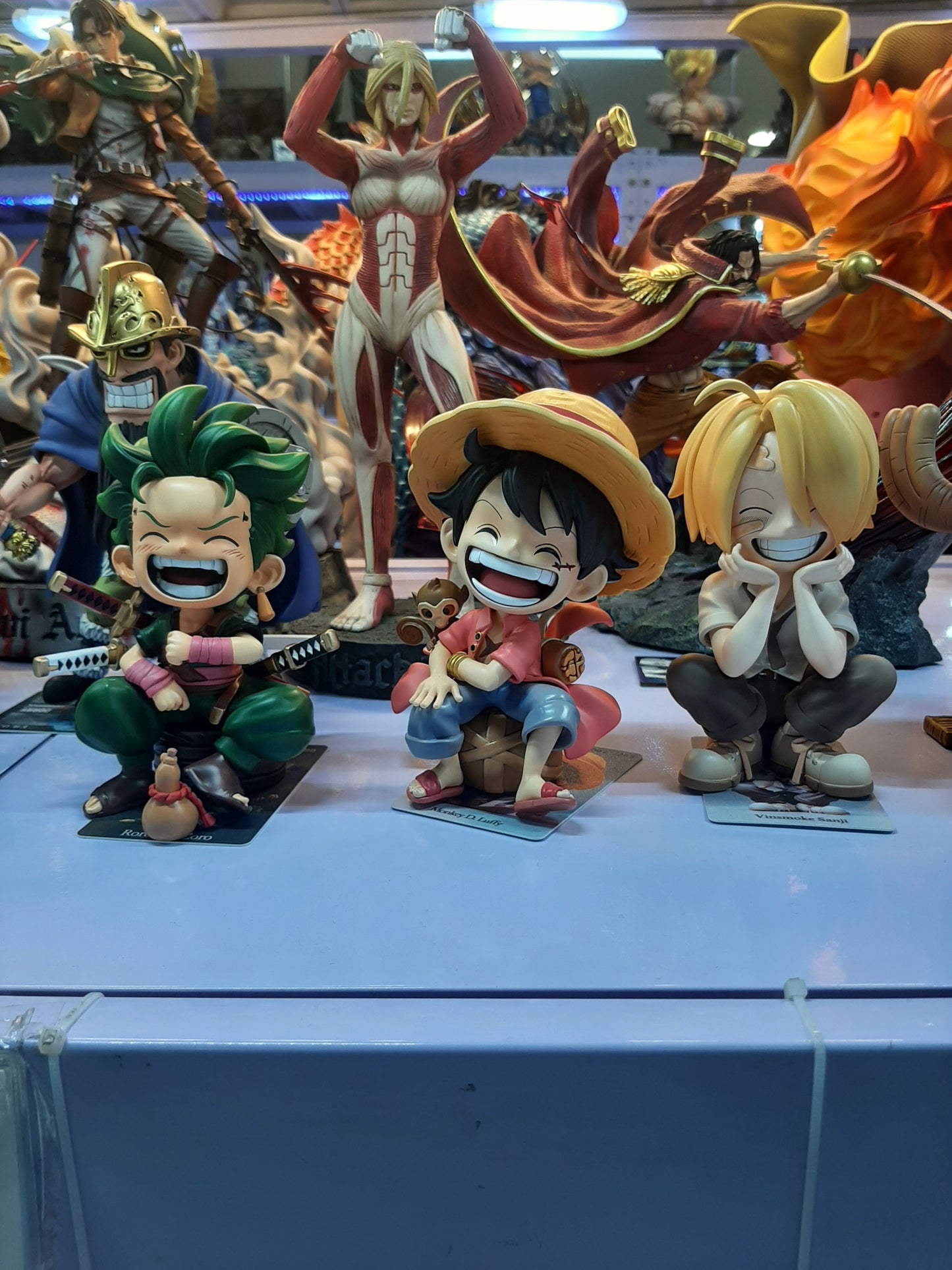 RESIN : CR Studio Q version Set Of 3 Roronoa Zoro Luffy and Sanji