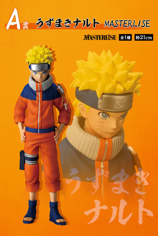 Ichiban Kuji Naruto Masterlise Uzumaki Naruto and Uchiha Sasuke Set of 2
