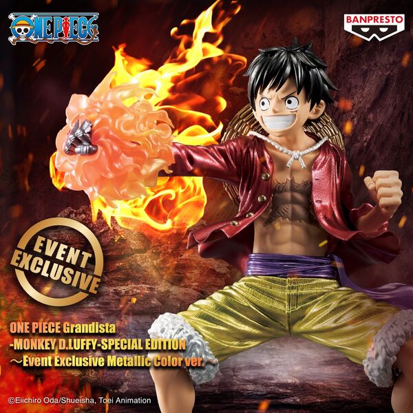 Grandista One Piece Monkey D. Luffy Special Edition Event Exclusive Metallic Color Ver.