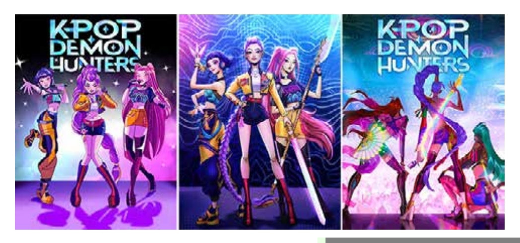 Poster K-Pop Demon Hunters Zoey/Rumi/Mira