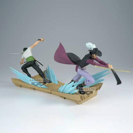 Banpresto Zenkouzekkei One Piece Ronoroa Zoro VS Dracule Mihawk Set