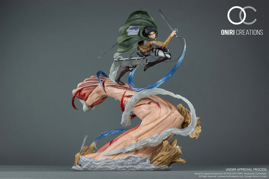 Resin: Oniri Creations Studio Levi VS Female Titan Licensed
