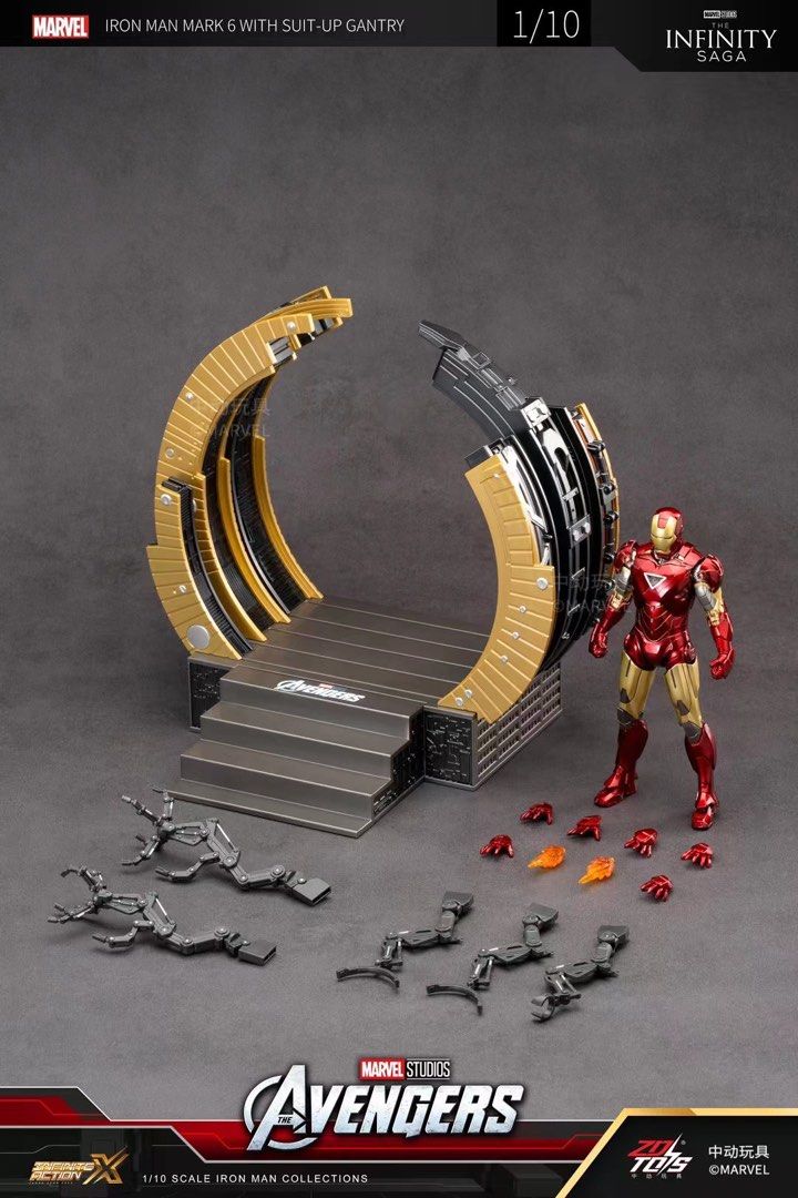 ZD Toys Iron Man Mark VI (6) Suit up Gantry