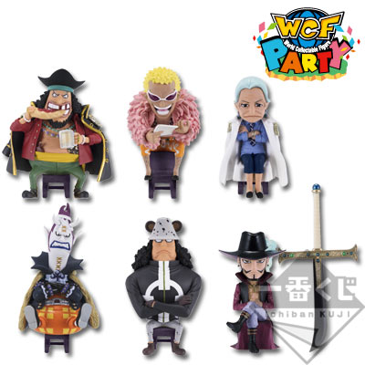 Ichiban Kuji Figure Selection One Piece The Warlords of the Sea Prize D Set of 6 (WCF Party)