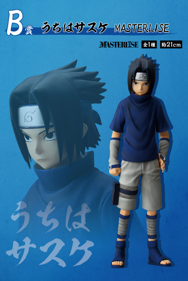 Ichiban Kuji Naruto Masterlise Uzumaki Naruto and Uchiha Sasuke Set of 2