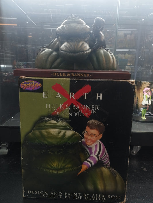 Resin: Marvel Earth X Hulk and Banner Bust