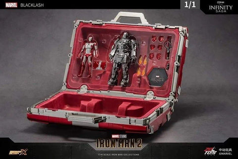 ZD Toys Iron Man Mark V (5) and Whiplash with Suitcase