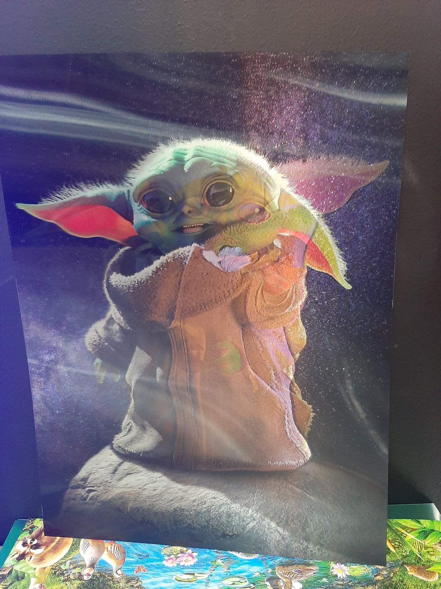 Poster Star Wars Baby Yoda black