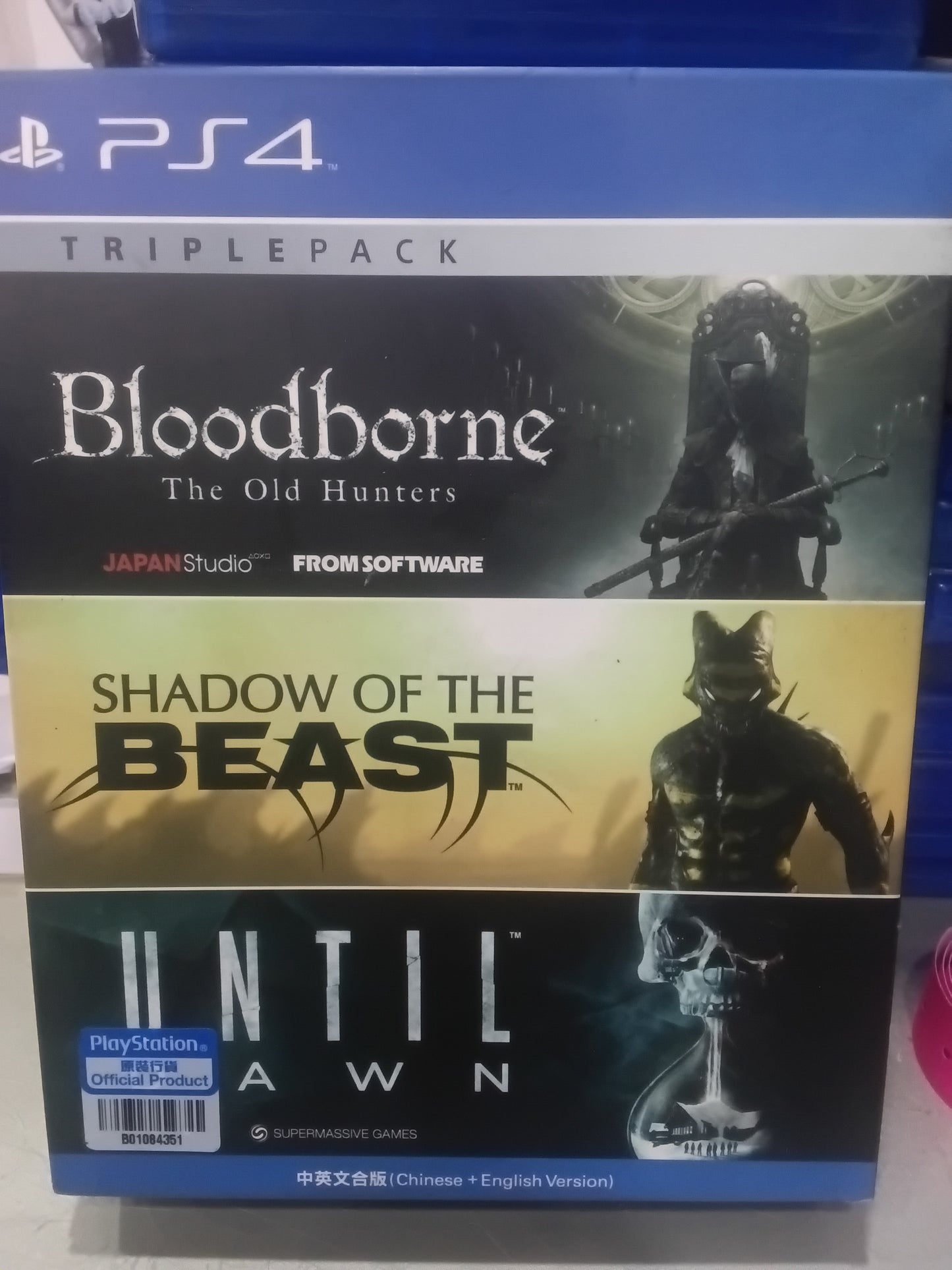 Ps4 Triple Pack Bloodborne, Shadow of The Beast, Until Dawn