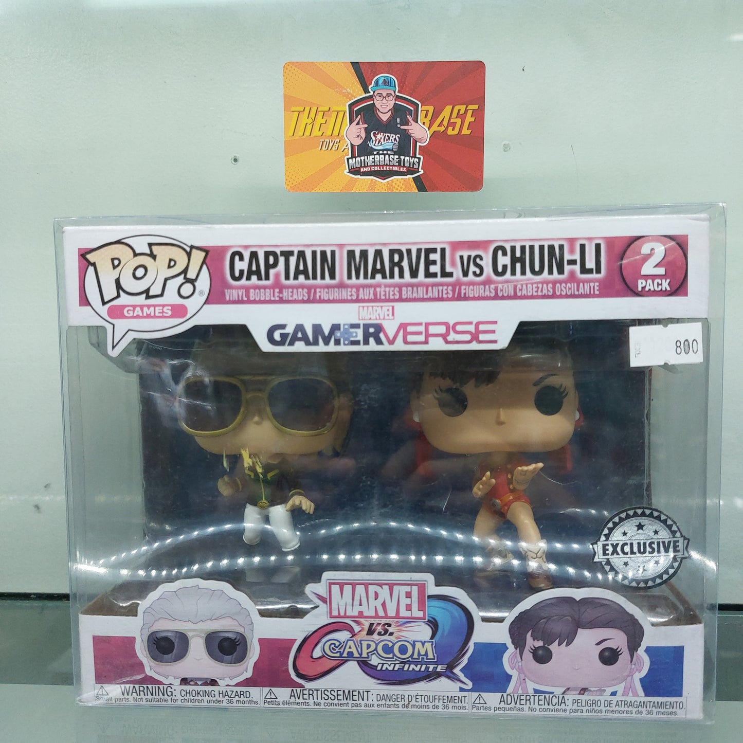 Funko pop Captain marvel vs Chun-Li 2 pack