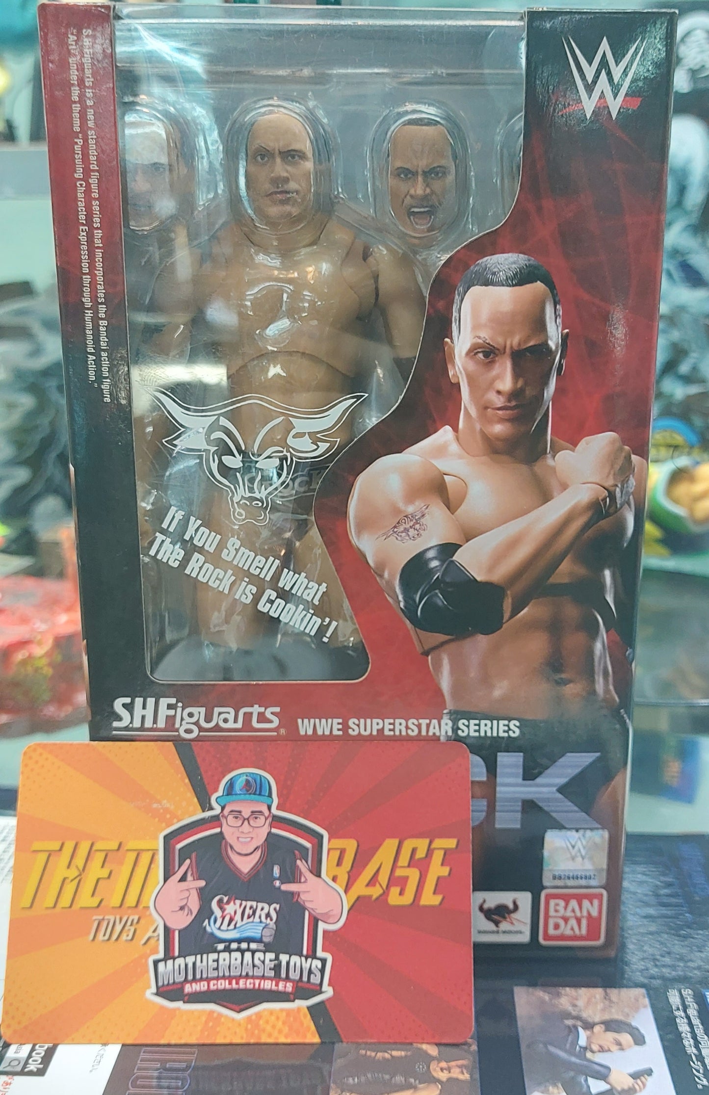 S.H.FIGUARTS WWE SUPERSTAR THE ROCK TAMSHI NATIONS